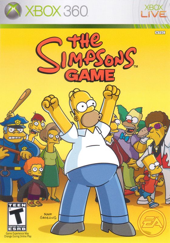 The Simpsons Game box art for Playstation 3